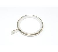 10 x Silent Curtain Pole/Rod Rings Fixed Eye Chrome ID 35mm - OD 42mm