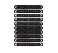 10 x Smoked Cabochon White LED Marker Lights 12 V 24 V 10 cm Front Position Side Lights for Trucks, Caravans, Campers, Trailers