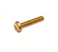 10 x Solid Brass Engineers Machine Screws Slotted PAN Head M5 x 25