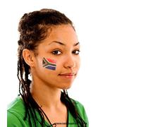 10 x South Africa Temporary Tattoo Set - South Africa Fan Tattoo Flag (10)