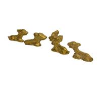 10 x Spare Goat Pieces for Bagh Chal Game - Solid Brass Replacement Pieces ONLY - No Board Included - Handmade in Nepal (2cm x 1cm)