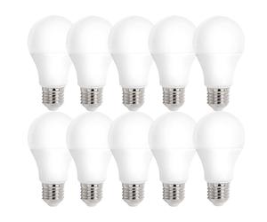 10 x Spectrum LED Bulb Shape 13W = 90W E27 Matte 1250lm Neutral White 4000K 180° [EEK: F]