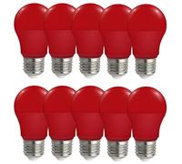 10 x Spectrum LED Bulbs A50 4.9W E27 Lamp Party String Lights RED