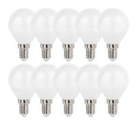 10 X Spectrum LED Filament Drop 5.5W = 60W E14 Matt 610Lm 827 Warm White 2700K