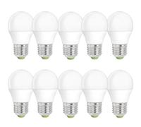 10 X Spectrum LED Lamps Drop 6W = 43W E27 Matte 485lm Warm White 3000K Dimmable