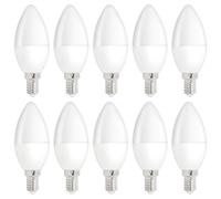 10 X Spectrum LED Light Bulb Candle 8W E14 Matt 650Lm 840 Neutral White 4000K [EEK: F]
