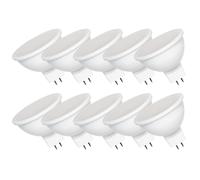 10 X Spectrum LED MR16 Reflector 6W = 48W GU5.3 12V 500Lm Daylight 6000K 110° [EEK: F]