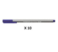 10 x Staedtler Triplus 334 Fineliner 0.3mm Pens 334 BLACK, BLUE, RED, BROWN, MIX