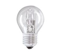 10 x Status 18w Halogen Golfball ES E27 Edison Screw Cap Clear Equivalent to 23watt Dimmable