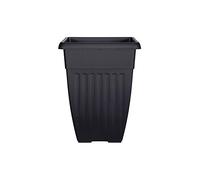 10 X Tall Athens Plant Pot Tall Planter - 42cm Black Colour Single