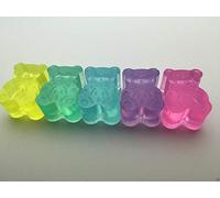 10 x Teddy Mini Soaps Baby Shower Girl Boy Pink Blue Birthday Party Favours T (Blue)