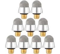 10 x Touch Capacitive Tip Interchangeable Fibre Tips Touchscreen Thread Fibre Tips for Pens Stylus Pen Cap Stylus Pen Silver Aluminium Alloy