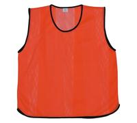10 X Training Bibs Mesh Football Training Equipment Sports Vest - Quick Dry Football Bibs Adult For Rugby, Cricket, Netball or Basketball Pack of 10 - Ideal Team Practice Vest (Adult Sizes, Orange)