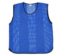 10 X Training Bibs Mesh Football Training Equipment Sports Vest - Quick Dry Football Bibs Adult For Rugby, Cricket, Netball or Basketball Pack of 10 - Ideal Team Practice Vest (Adult Sizes, Blue)