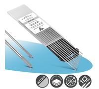 10 x Tungsten Electrodes for TIG welding size 5 x 1.6 mm & 5 x 2.4 mm grey