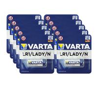 10 x Varta N size / LR1 batteries 1.5V Alkaline Lady MN9100 AM5 E90 4001 LR01