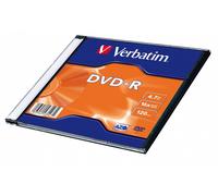 10 x Verbatim 43547 DVD-R AZO 4.7 16X Single SC Matt Silver