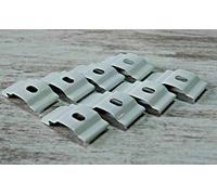 10 x Vertical Blind Top Fix Brackets Clips for Slimline 28mm/29mm/30mm Head Rail White