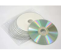 10 x Traxdata Blank CD Discs - CD-R 52x White Printable in Plastic Sleeves by Vision Media®