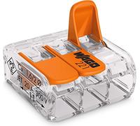 10 x WAGO 221-413 Electrical Wire Block Connector Strip 12V 220-240V Cable Terminal