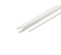 10 x White ABS Plastic Rod Round Solid Bar DIY Model Material 250mm x 0.8mm Diameter