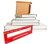 10 x WHITE C5 A5 Size Box Large Letter Strong Cardboard Shipping MAILING Postal Box PIP - Internal Size: 235x165x22mm