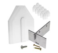 10 x White Side-Fix Conservatory Roof End Cap Kit Stop Slipped Polycarbonate or Glass Panels