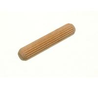 10 x Wooden DOWELS Hardwood GROOVED Fluted Wood PINS M6 X 40MM