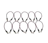 10 x XLR Leads 3 Pin Male to Female XLR Balanced Audio Patch Leads 0.5m Purple