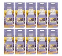10 x Yankee Candle 2D Car Jar Air Freshener Freshner Scent - LEMON LAVENDER