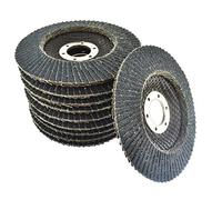 10 x Zirconium Flap Discs 80 Grit Angle Grinder 4.5" (115mm) Flat Sanding AT930
