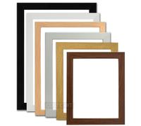 (10"x10" (25.4 x 25.4cm), Silver) Modern Wooden Style Picture Photo Frame Home Office Work Gift Present