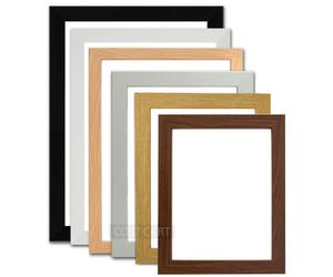 (10"x10" (25.4 x 25.4cm), Silver) Modern Wooden Style Picture Photo Frame Home Office Work Gift Present