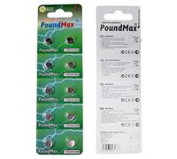 10 xHS -AG4 Alkaline Button Cell Replaces SR626SW, SR66, SR626, SB-AW, 280-39, BA, V377, D377, 606, S626E, GP377, AG4, 377 for Calculator Watch, Camera Light and Clock