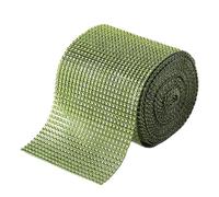 10 Yard 24Row Rhinestones Diamonds Ribbon Crystal Mesh Rhinestone Wrap DIY Crafts Wedding Decor for Crafts(Light Green)