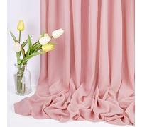 10 Yard Dusty Rose Chiffon Fabric by The Yard, 58 Inch Wide Elegant Sheer Chiffon Fabric for Wedding Costume Sewing Clothing Crafting Table Runner DIY Project