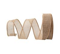 10 Yard Shaping Ribbon with Wired Edge for Big Bow Wreath Tree Decor | DIY Burlap Crafts Ribbon for Christmas Wedding Decor Gift Wrapping Bows Trim