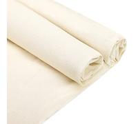 10 Yards Cotton Muslin Fabric Textile Unbleached Natural Cotton Fabric Bleached or Unbleached Muslin Cloth 63 Inches Wide Muslin Roll Fabric Backing Material Quilting Sewing Draping Fabric (Natural)