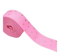 10 Yards Printed Gold Little Stars Grosgrain Ribbon Lace for Hair Bows DIY Crafts Handmade Accessories(Color-08)