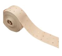 10 Yards Printed Gold Little Stars Grosgrain Ribbon Lace for Hair Bows DIY Crafts Handmade Accessories(Color-12)