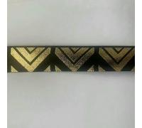 10 Yards/Roll Black Gold Ribbon 22mm Gilded Ribbons for Bow Wrapping Wedding Christmas Flower Hat Hair Ornament DIY Crafts-Black Gold Ribbon-2-10 Yards