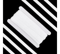 10 Yards White Through Polyester Corset Boning for Sewing 10mm Underwire Replacement Bra Cover Band Ribbon Lightweight Sew-Through Low Density Nylon Ribbon Bone Casing Bra Bonings Tool for Bridal Gown