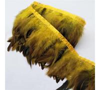 10 Yards Wine Red Chicken Rooster Tail Feathers Trims Strip for Wedding Party Clothing Rooster Feather Trims Gold 10 Yards