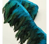 10 Yards Wine Red Chicken Rooster Tail Feathers Trims Strip for Wedding Party Clothing Rooster Feather Trims Sky Blue 5 Yards