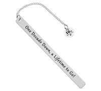 10 Year Anniversary Bookmark Gifts for Men Women Ten Tenth Anniversary Bookmark for Him Her Couple 10th Wedding Anniversary Marriage Presents for Husband Wife