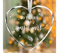 10 Year Anniversary Tin Gifts for Him and Her, 10th Anniversary Couple Gifts, 10 Year Gift Anniversary, 3inch 10th Wedding Anniversary Ornament 2025
