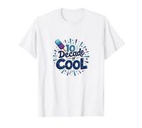 10 Year Old Boy Birthday - A Decade of Cool Celebration T-Shirt, Men, White, M