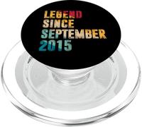 10 Year Old Gifts Legend Since September 2015 10th Birthday PopSockets PopGrip for MagSafe