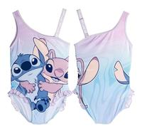 10 Year Old Girl's Stitch Swimsuit - One Piece, Comfortable and Cute - Ideal for Beach, Pool or Birthday Stitch, white, 5 Years