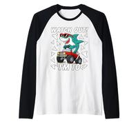 10 Year Old Kids Shark Birthday Gifting Ideas 10th Ten Year Raglan Baseball Tee